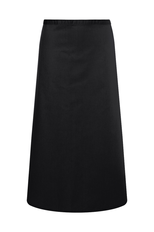 KARLOWSKY Bistroschürze Basic, zum Binden, 100 x 75 cm – schwarz (Front)