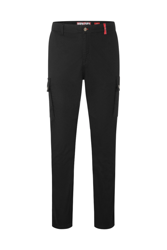 ROCK CHEF® Stretch Cargohose Stage2 Herren – schwarz (Front)