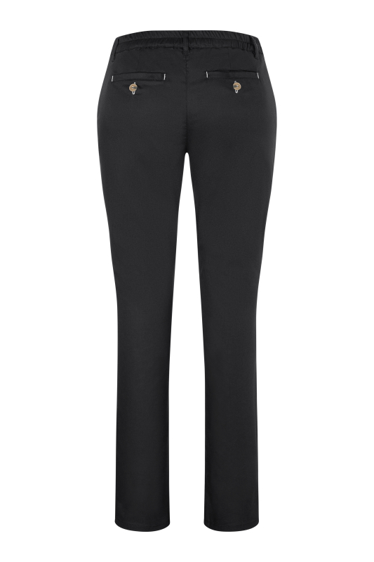 KARLOWSKY Damen Chinohose Modern-Stretch – schwarz (Rücken)