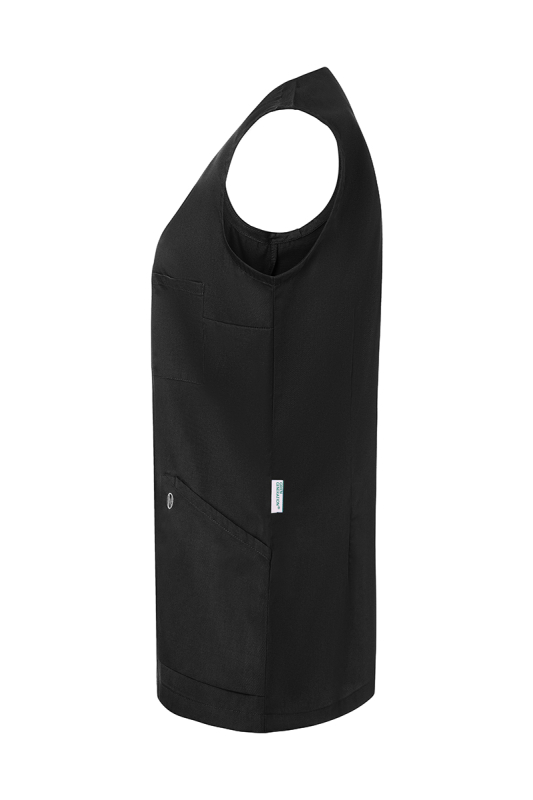KARLOWSKY Kasack Essential Damen, ärmellos, Schlupf – schwarz (Seite links)