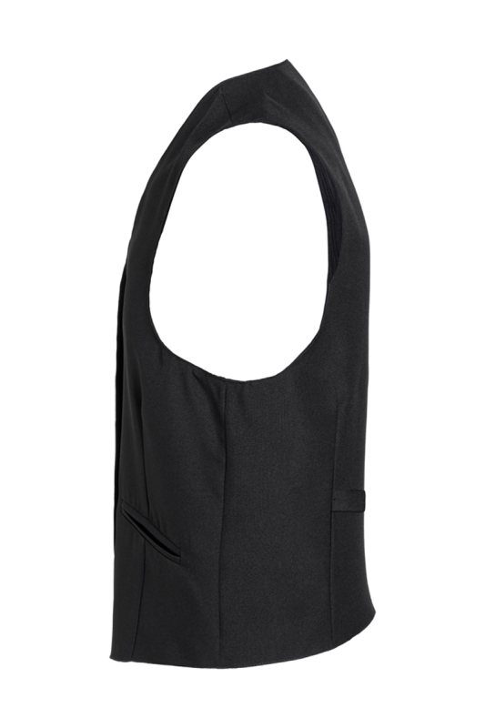 KARLOWSKY Herrenweste Basic – schwarz (Seite links)