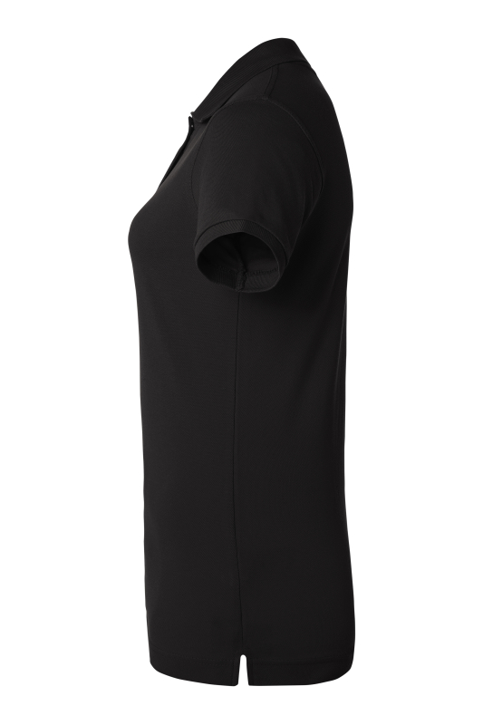 KARLOWSKY Damen Poloshirt Basic – schwarz (Seite links)