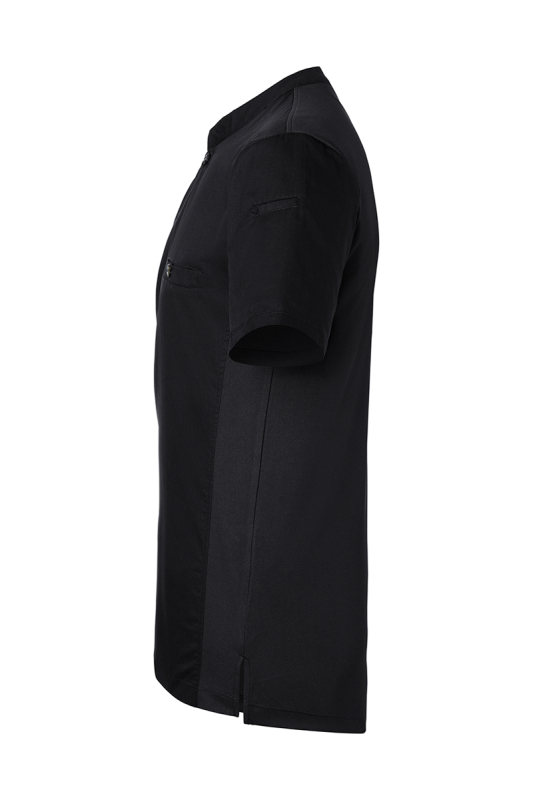 KARLOWSKY Kurzarm Herren-Arbeitsshirt Performance – schwarz (Seite links)