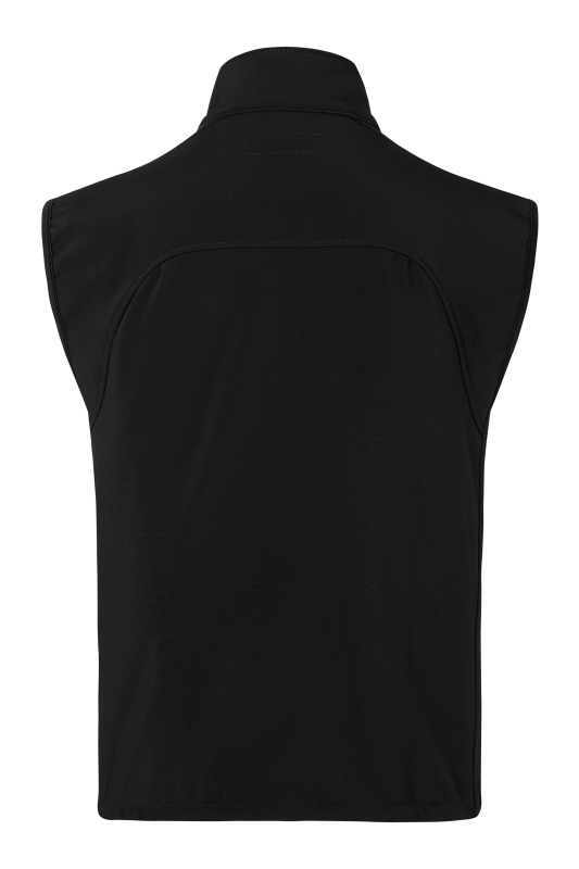 KARLOWSKY Herren Softshellweste Classic – schwarz (Rücken)