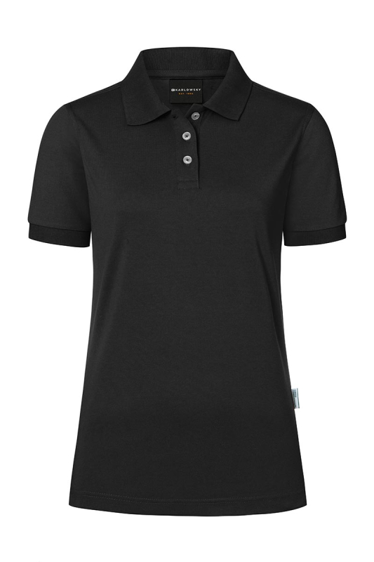 KARLOWSKY Poloshirt Modern-Flair Damen – schwarz (Front)