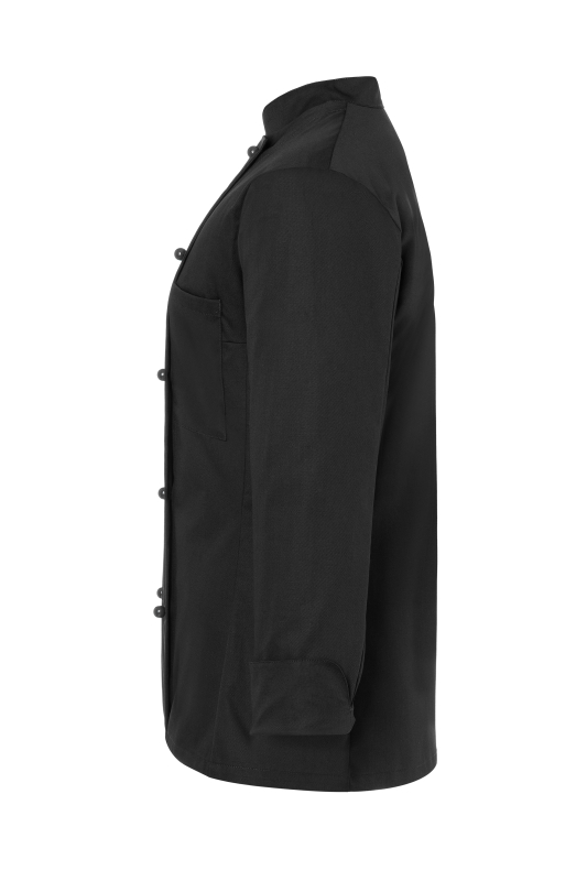 KARLOWSKY Langarm Damen-Kochjacke Agathe – schwarz (Seite links)