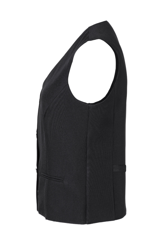 KARLOWSKY Damenweste Basic – schwarz (Seite links)