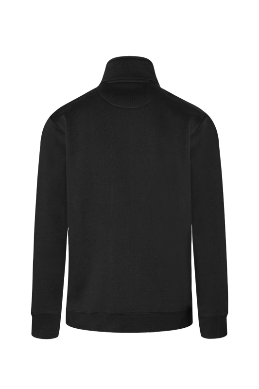 KARLOWSKY Herren Sweatjacke Soft-Face – schwarz (Rücken)