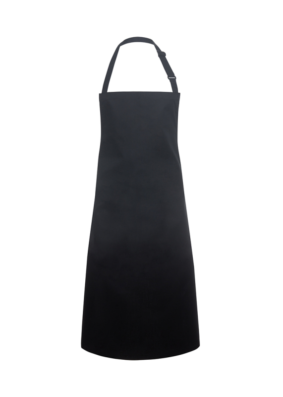 KARLOWSKY Latzschürze Basic, Schnalle, 75 x 90 cm – schwarz (Front)